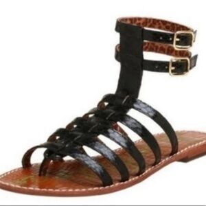 Sam Edelman Gilda Black Gladiator Sandals